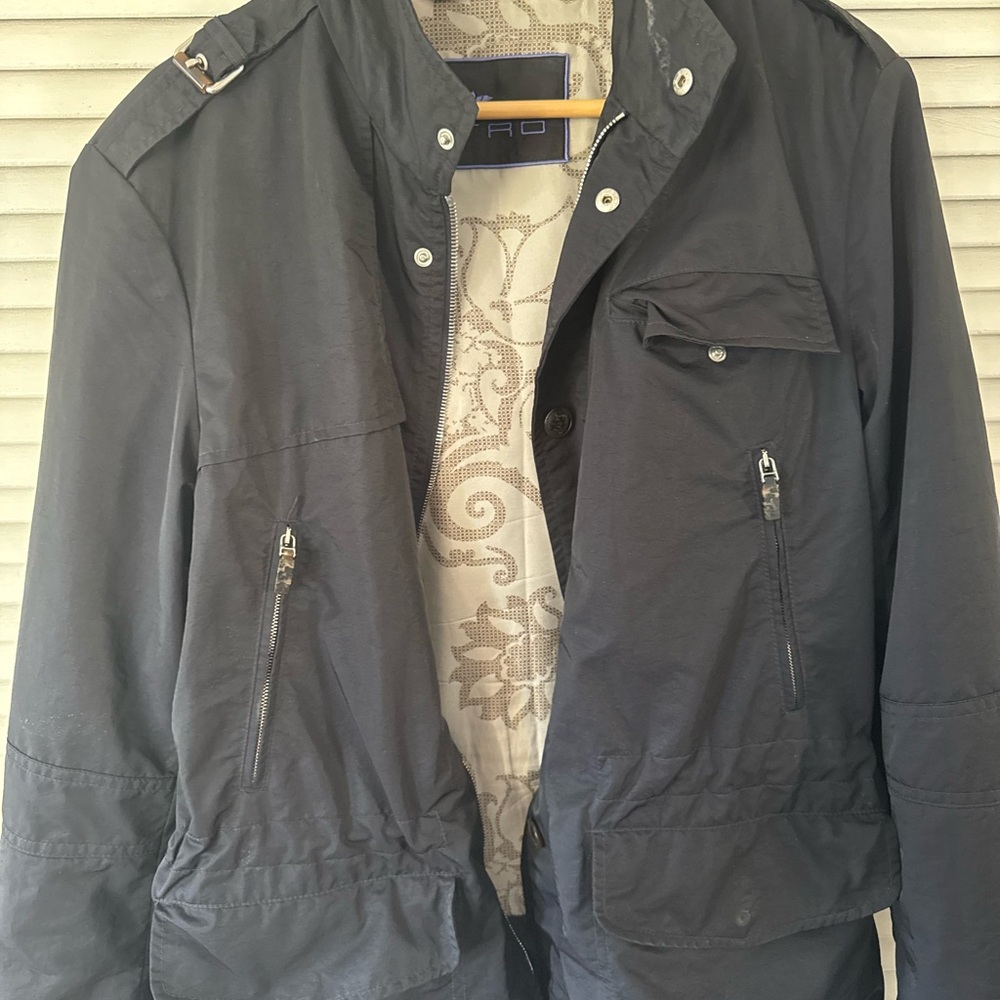 Men's Dark Gray Military Jacket